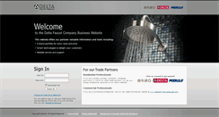 Desktop Screenshot of deltafaucet.biz