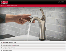 Tablet Screenshot of fr.deltafaucet.ca